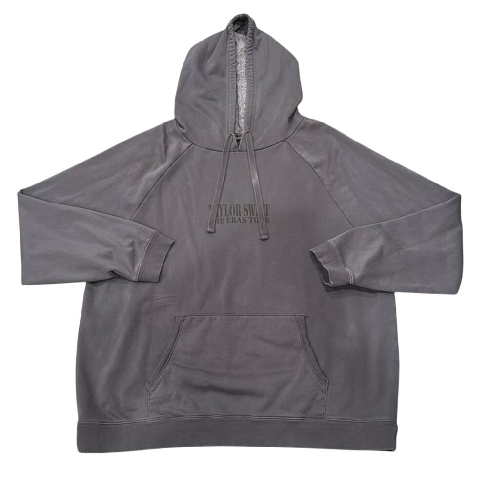 Taylor Swift The Eras Tour 2023 Hoodie Unisex Blueish Gray Size 2XL